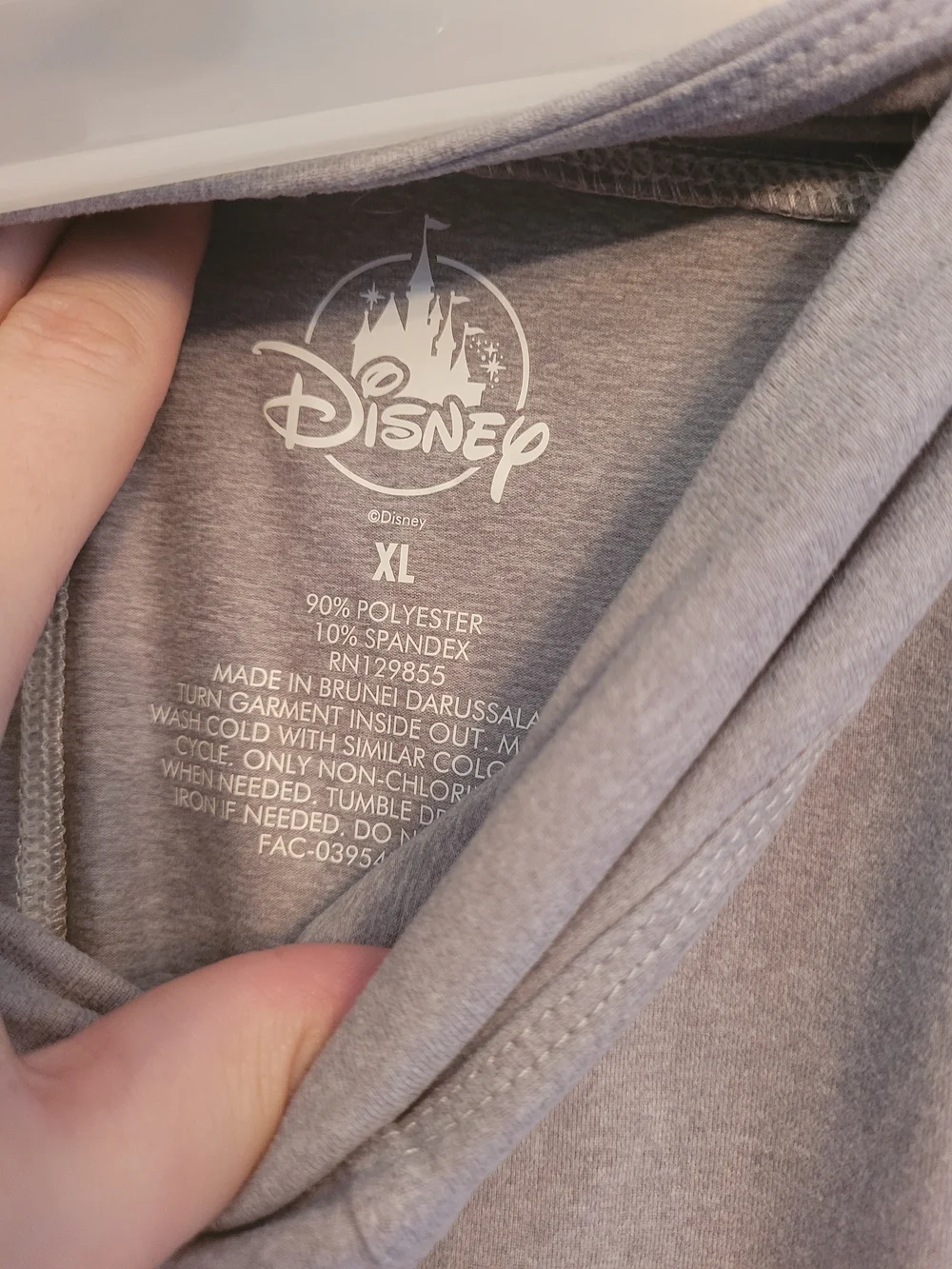 Disney Parks Cat Print Leggings With Gray Top Size XL